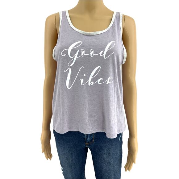 Roxy XL Good Vibes Lavender Pastel Purple Surf Beach Sleeveless Tank Top - Picture 1 of 5